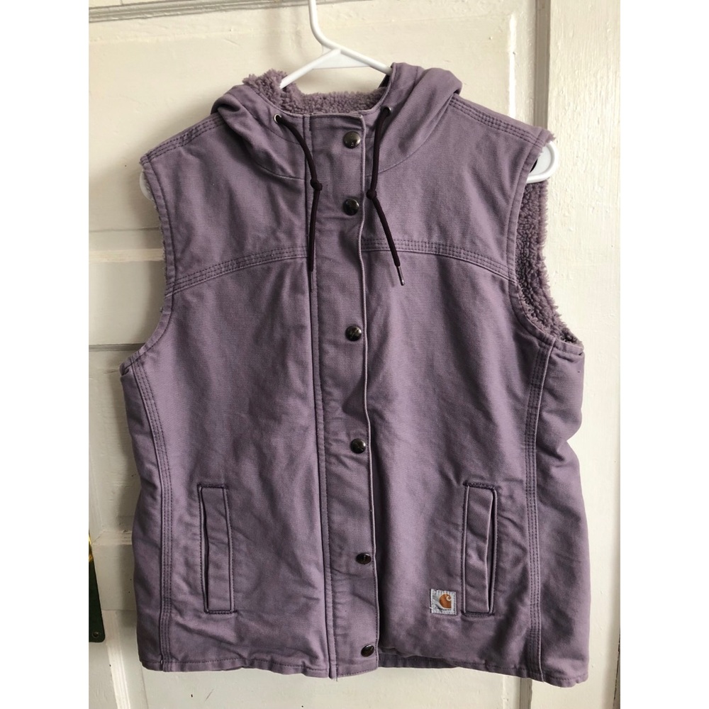 Carhartt Sherpa lined lilac vest